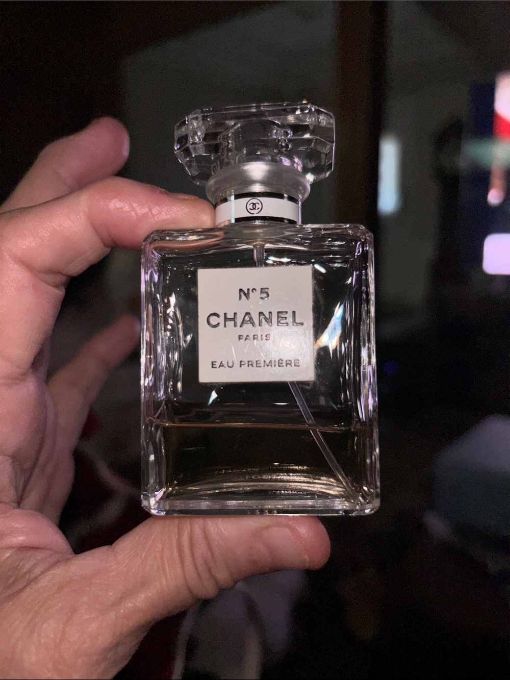Fragrance bottle likely body product